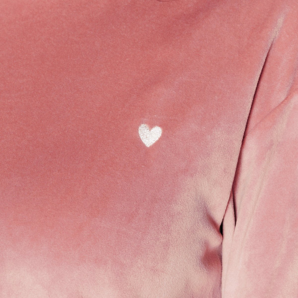 Tee-shirt manches longues velours FLUFFY rose, ROUGEGORGE LINGERIE