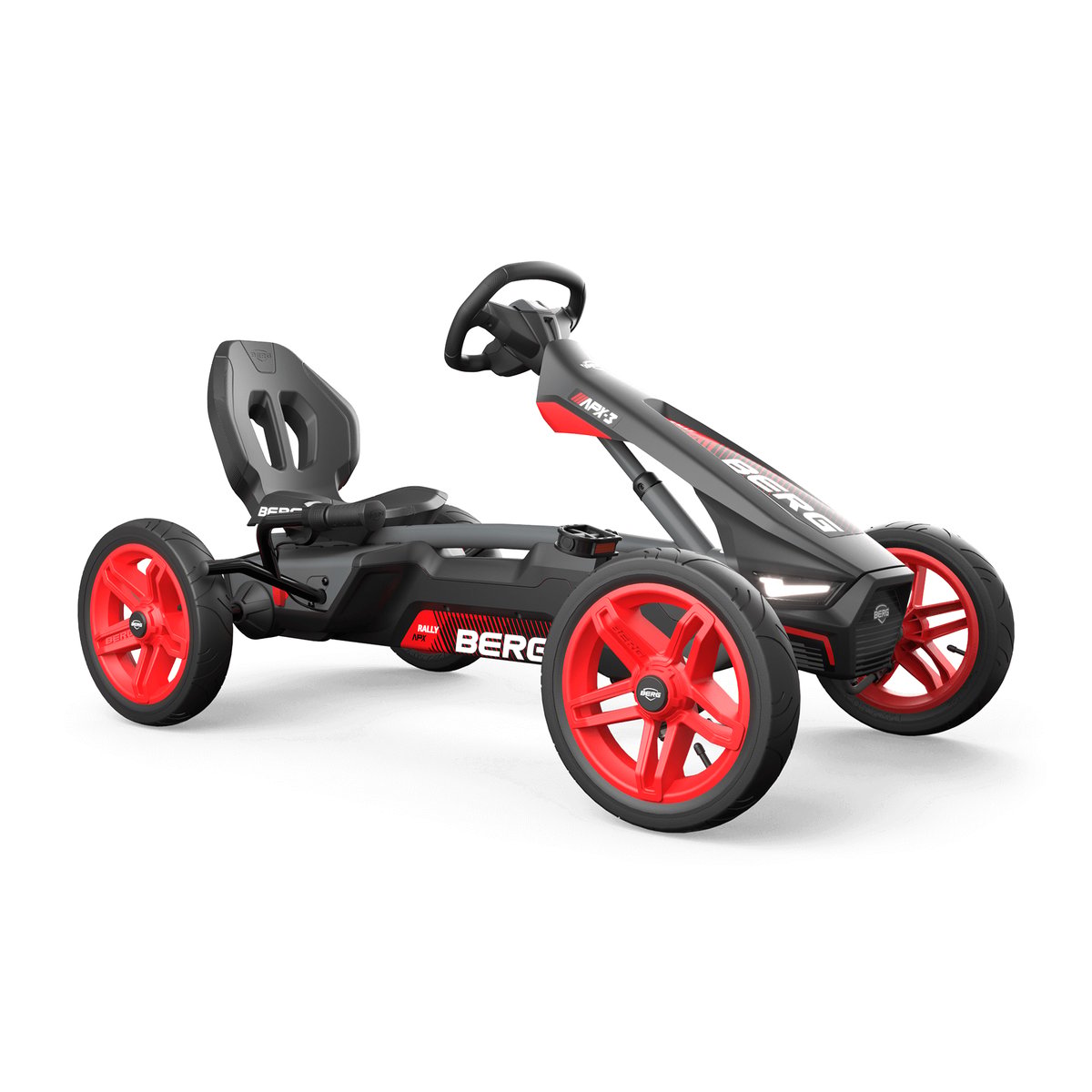 Kart à pédale Rally DRT 3 Vitesses rouge, BERG TOYS