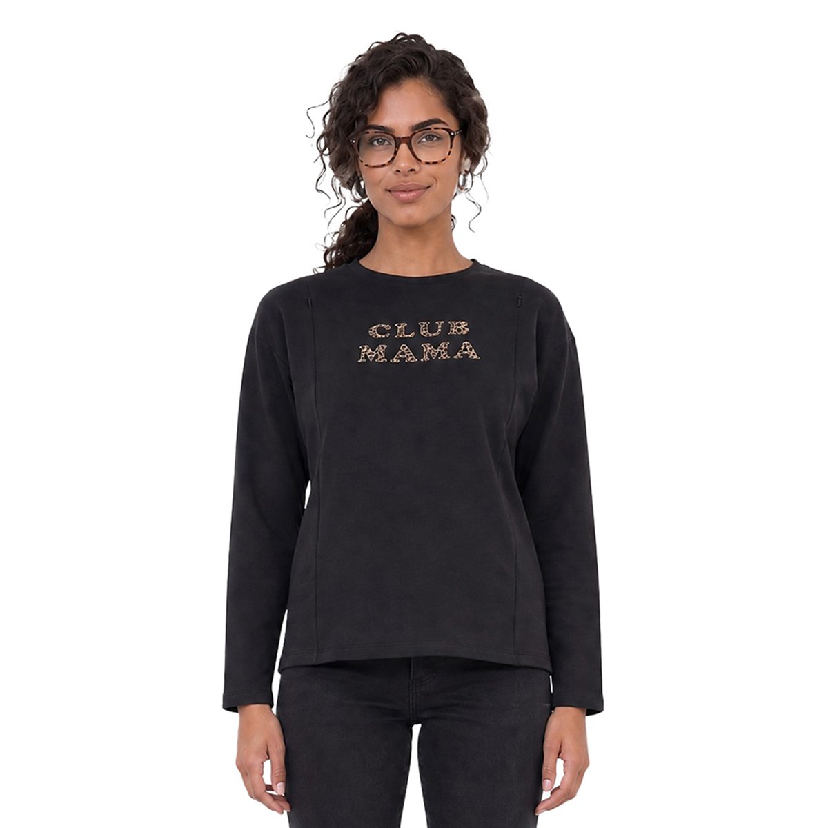 T-shirt grossesse et allaitement anthracite, VERTBAUDET