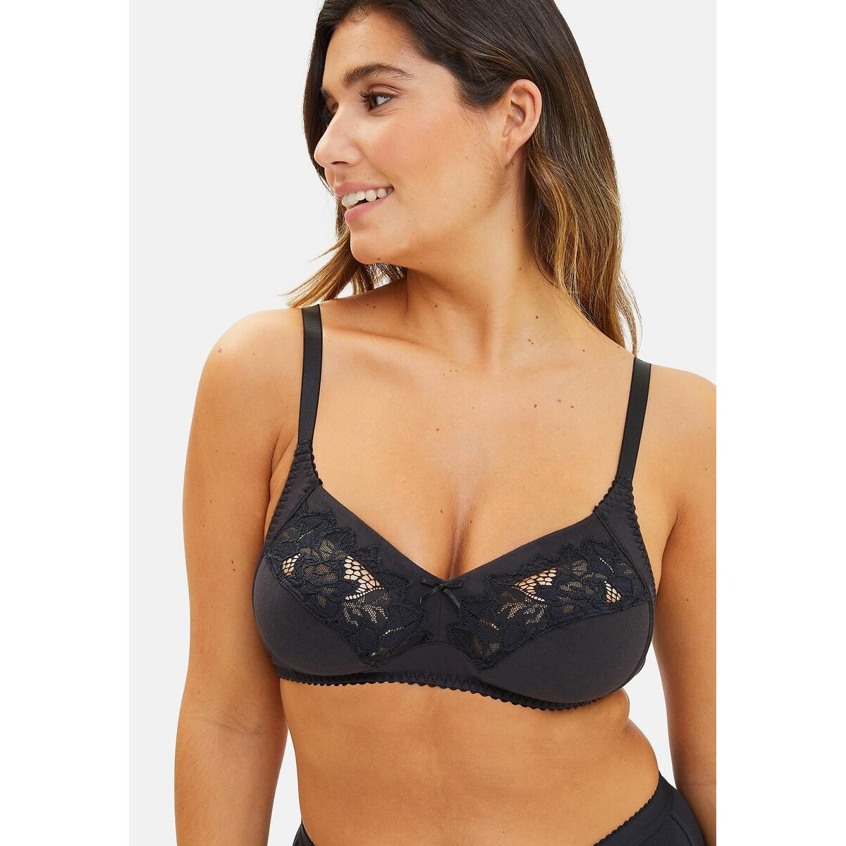 Coton D'Arum Bra Without Underwiring black, SANS COMPLEXE