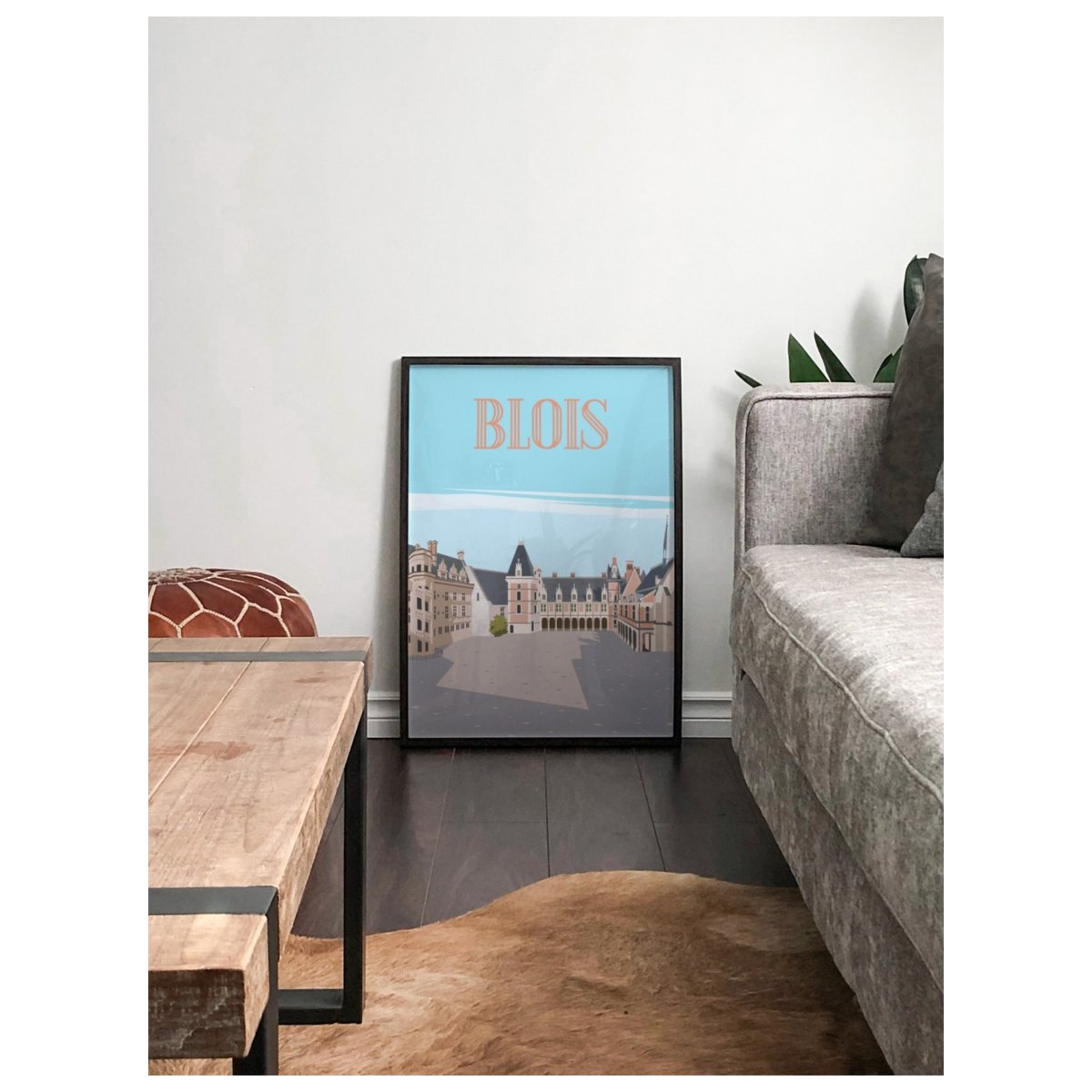 Affiche ville de Blois 2 blanc, L'AFFICHERIE