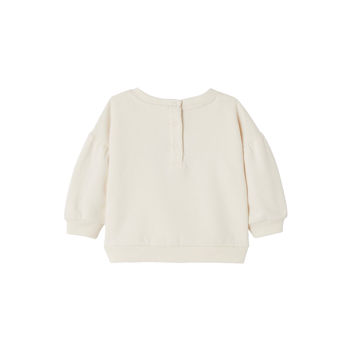Sweat bébé avec motif en bouclettes écru, VERTBAUDET