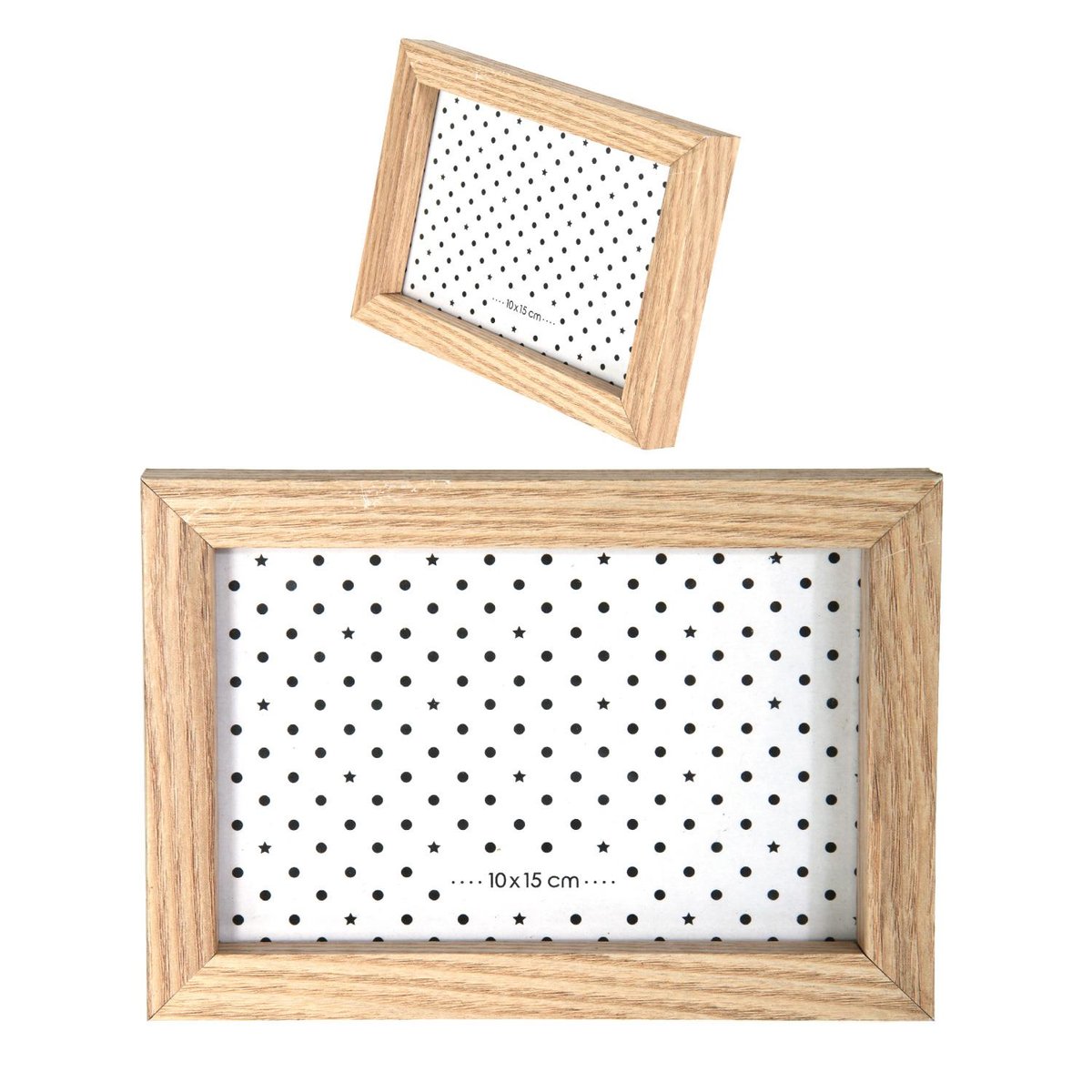 Lot 8 cadres photo design en bois multicolore, EDEN