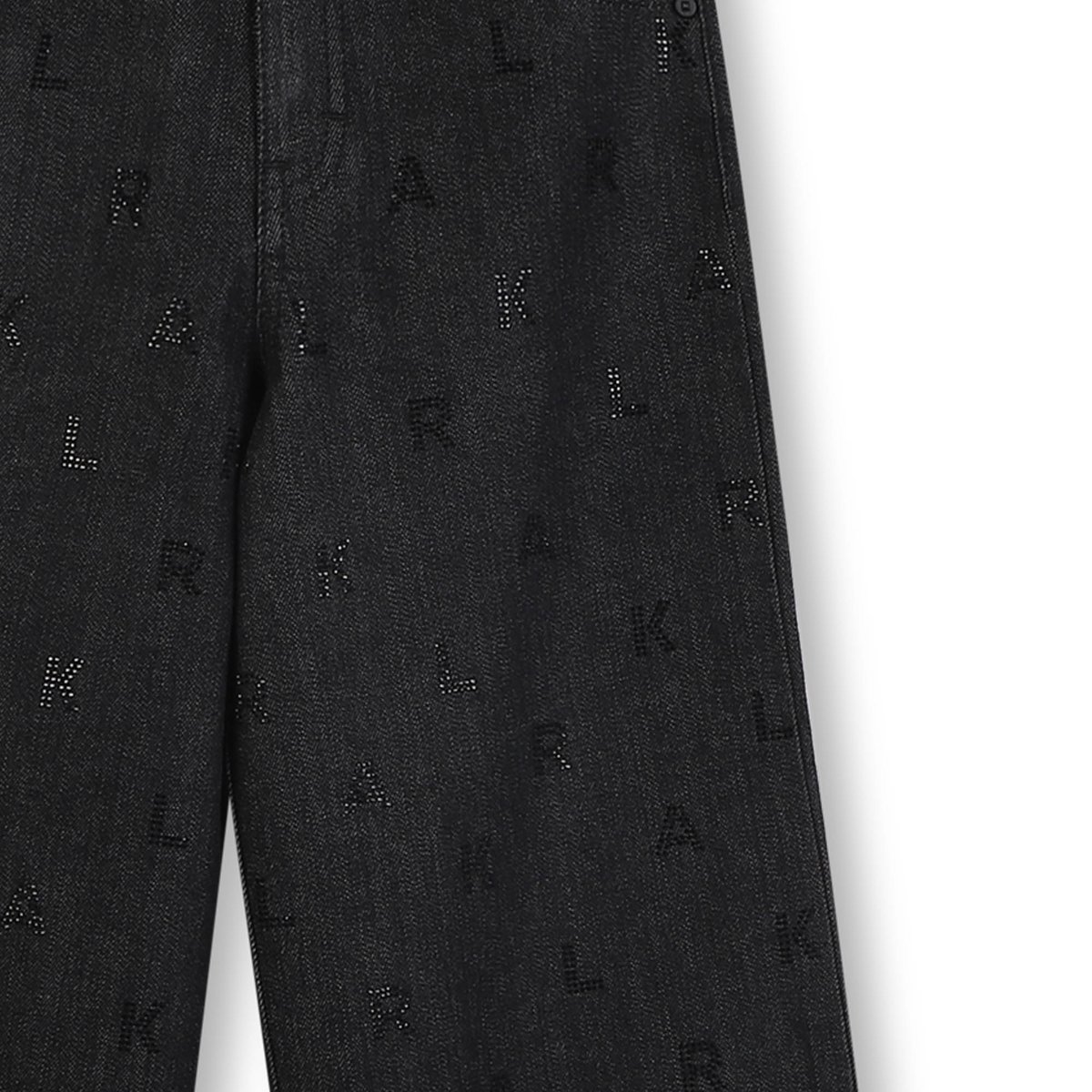 Pantalon en denim denin black lave, KARL LAGERFELD KIDS