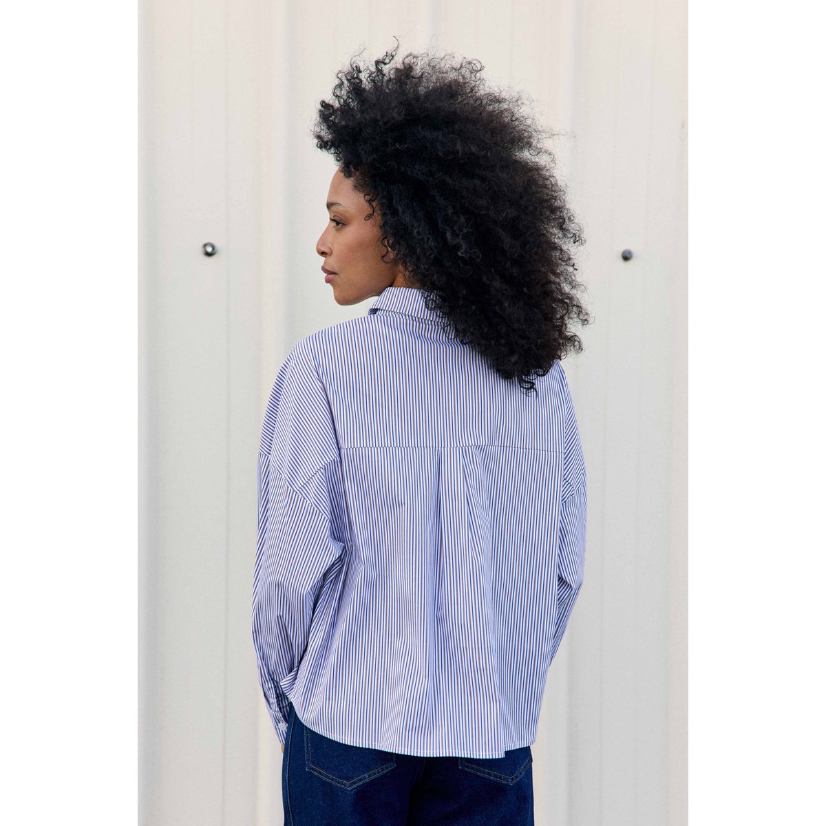 CHEMISE imprimé rayures, marinière CYRA 20-ecru/bleu, LA PETITE ETOILE