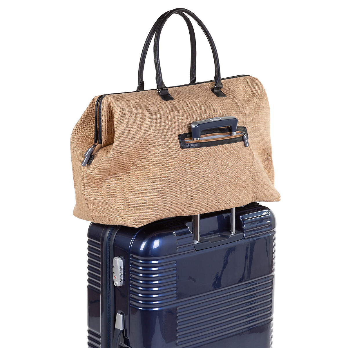 Luiertas mommy bag, raffia beige , CHILDHOME