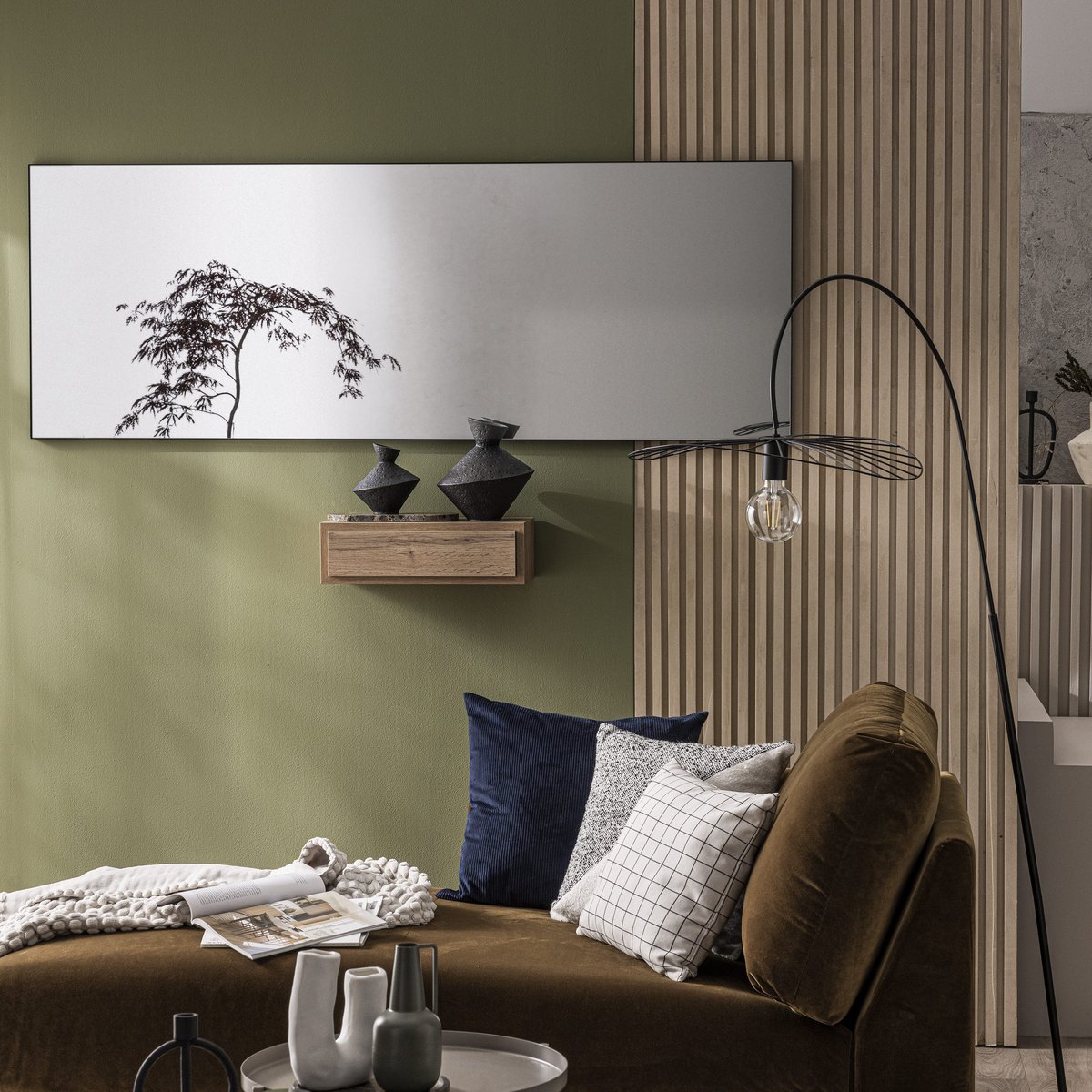 Miroir rectangulaire, DESIGN XL noir, INSPIRE