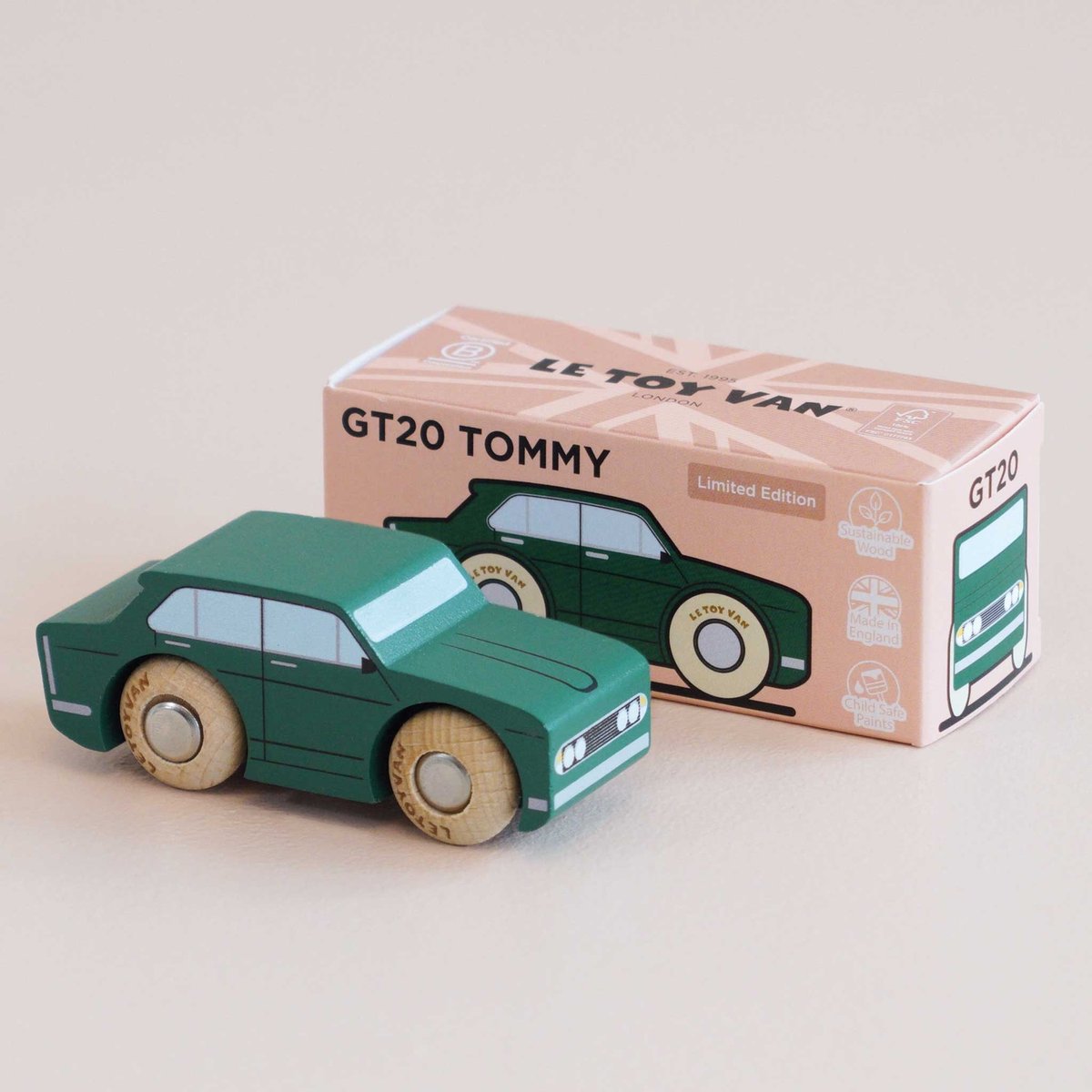 Voiture Tommy No 3 vert, LE TOY VAN