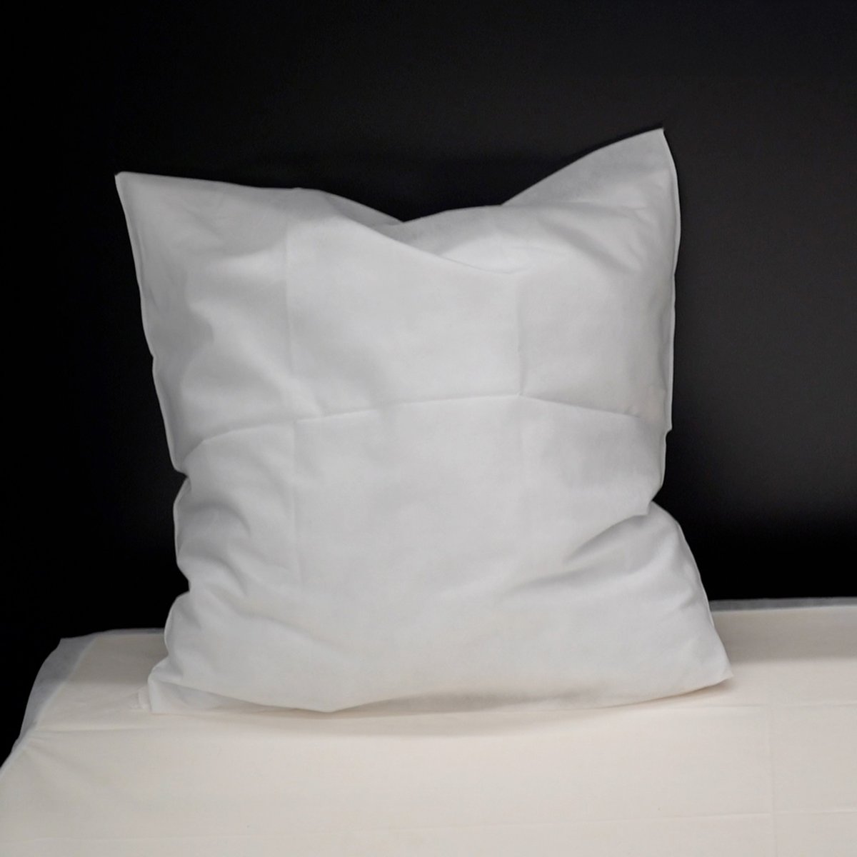 Lot de 4 protèges-oreillers jetables blanc, DOUCEUR D'INTÉRIEUR