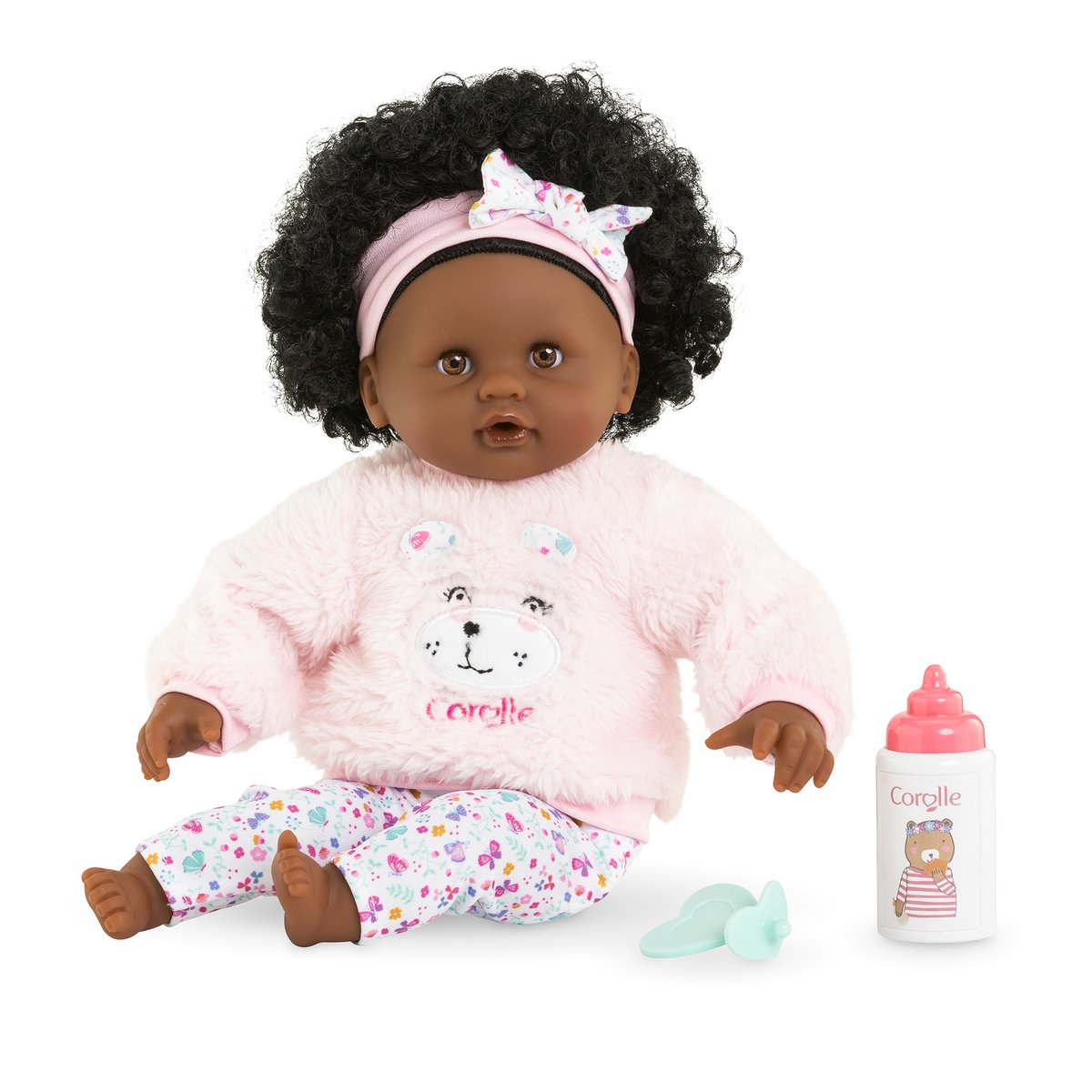 Poupon Bébé Calin Caroline rose, COROLLE