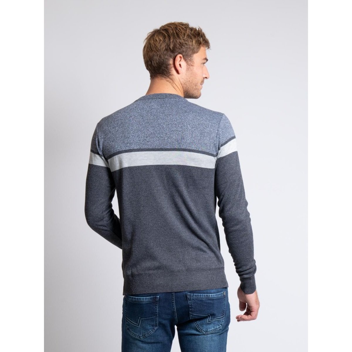 Pull Col Rond Lorally gris foncé, RITCHIE