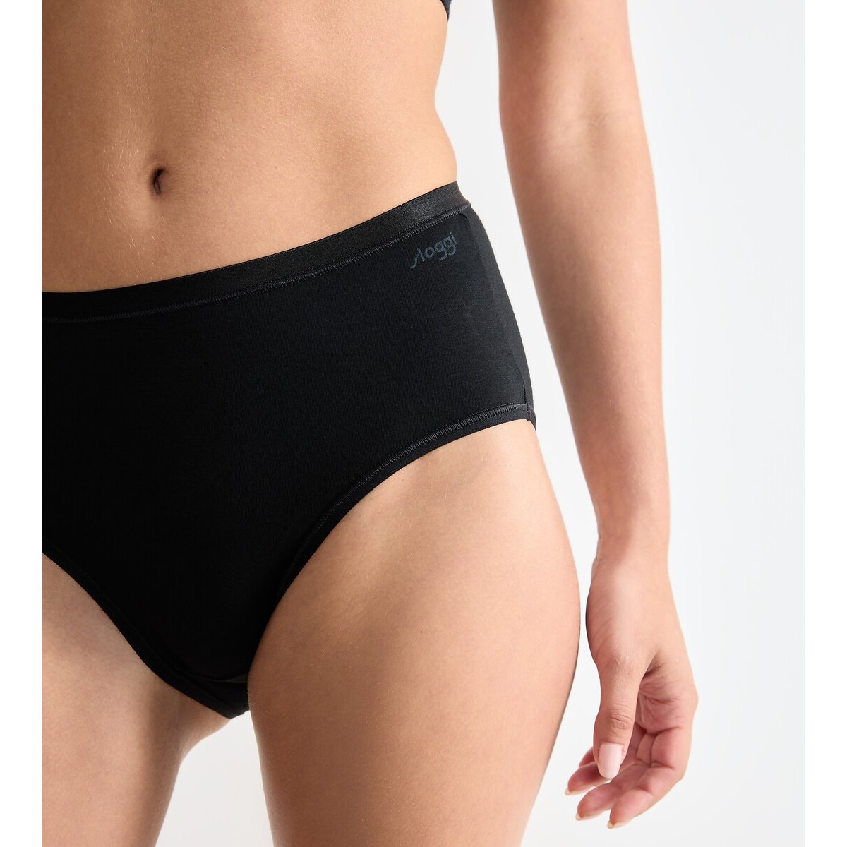 Lot de 2+1 gratuit - Slips GO DAILY COTTON noir, SLOGGI