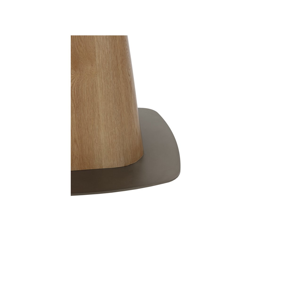 Table à manger carrée NOA 120 cm placage chêne chêne, BOBOCHIC