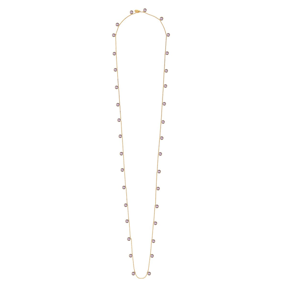 Collier sautoir moorea amethyste violet, CAROLINE NAJMAN