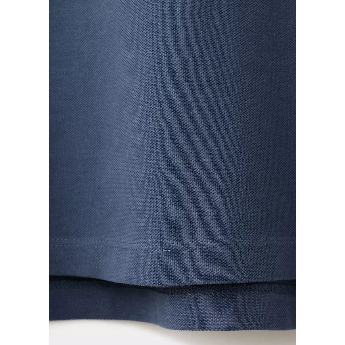 Polo coton manches courtes bleu marine, MANGO TEEN