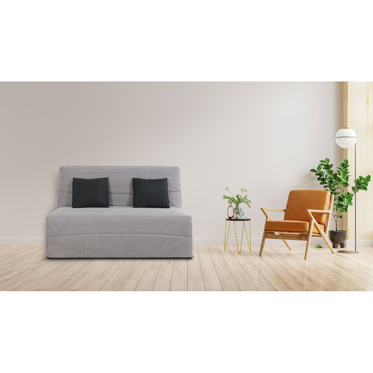 Banquette SL SCOTY 160 x 200, cape framboise gris, RELAXIMA