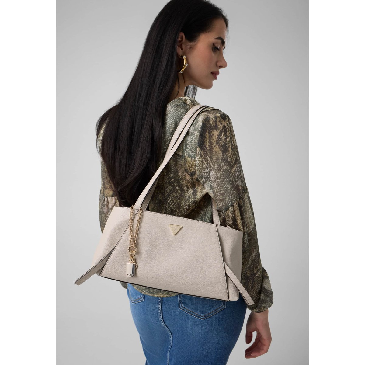 Sacoche Devon beige, GUESS