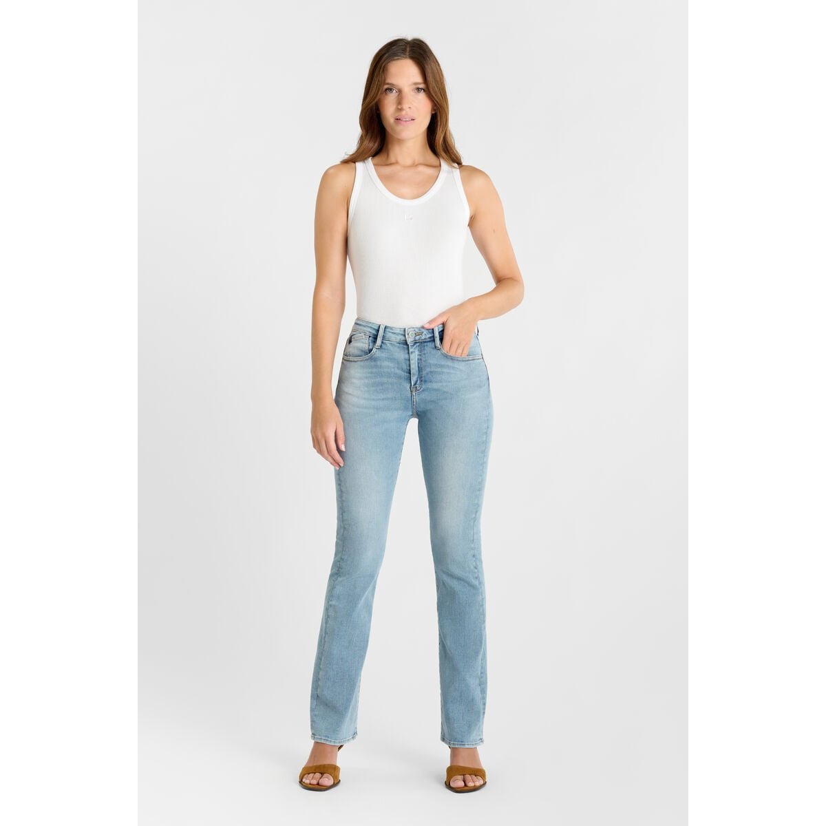 Jeans bootcut POWER bootcut, longueur 34 blue, LE TEMPS DES CERISES