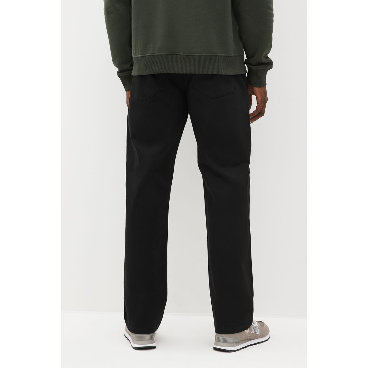 Jean décontracté stretch classique noir uni, NEXT