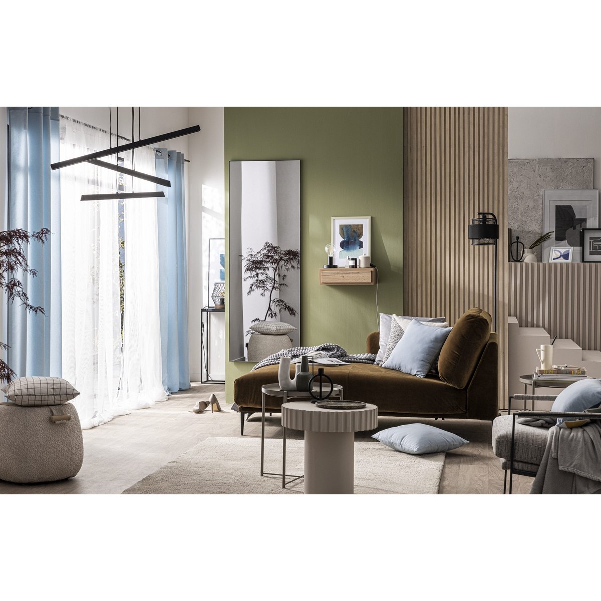 Miroir rectangulaire, DESIGN XL noir, INSPIRE