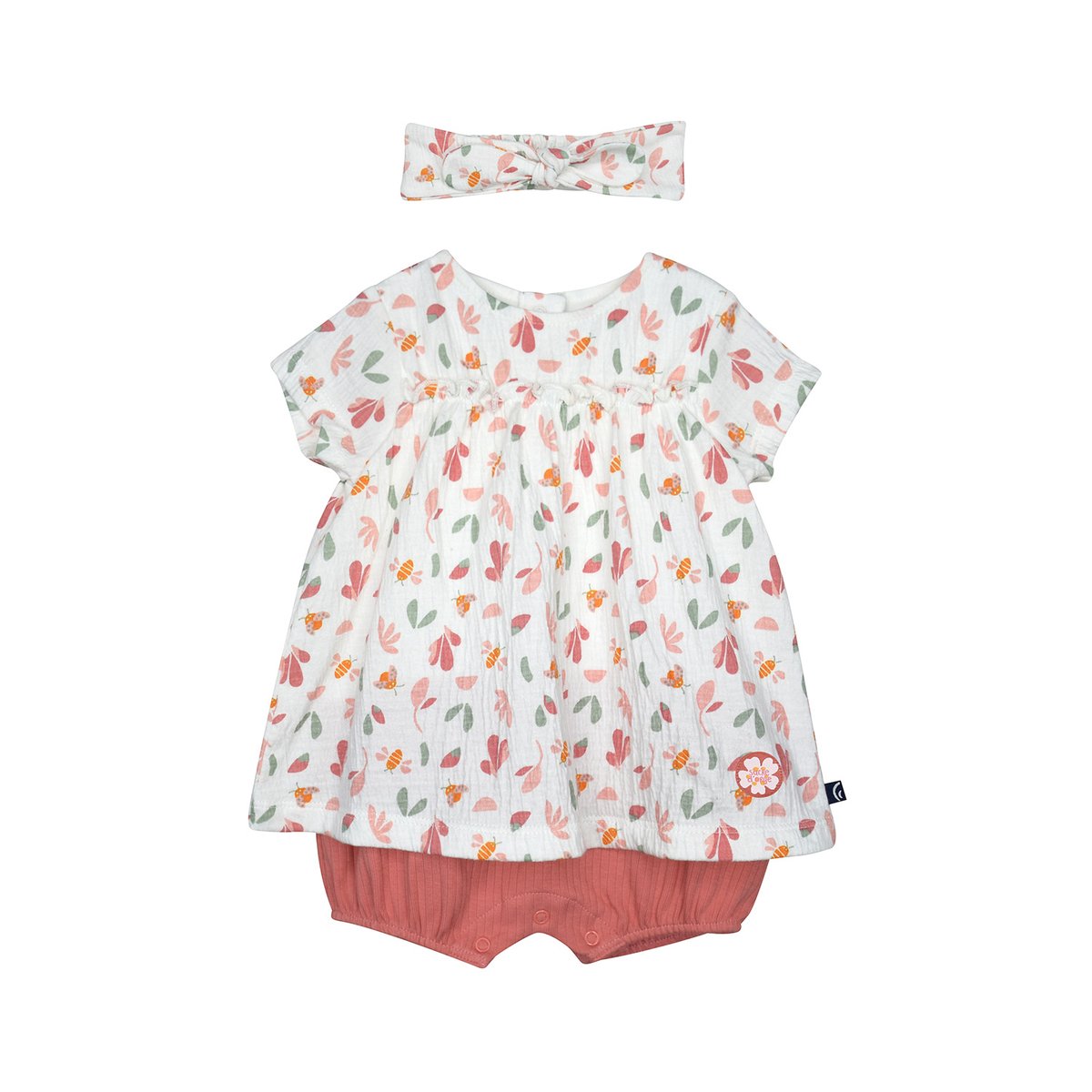 Combirobe bandeau en maille roxane rose, SUCRE D'ORGE
