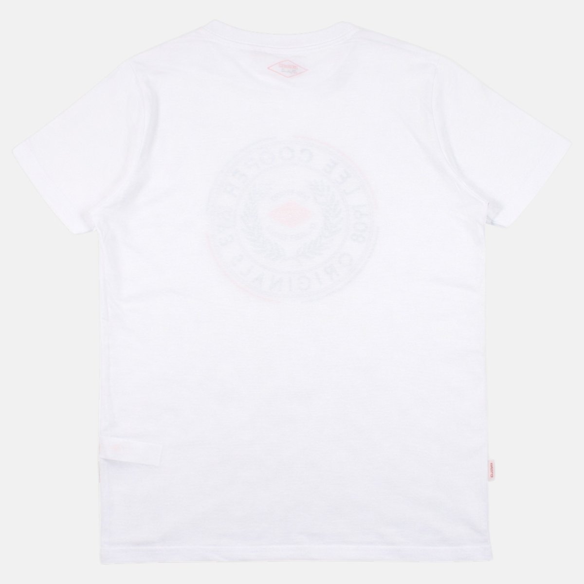 T-shirt manches courtes imprimé, col rond bleu gris, LEE COOPER