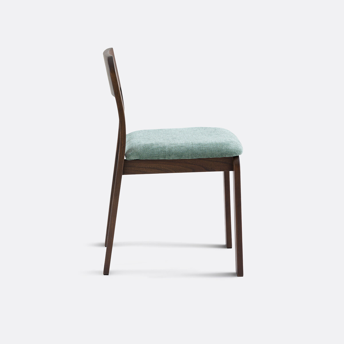 Chaise rembourrée en orme massif Talet teinté coloris noyer/bleu, LA REDOUTE INTERIEURS