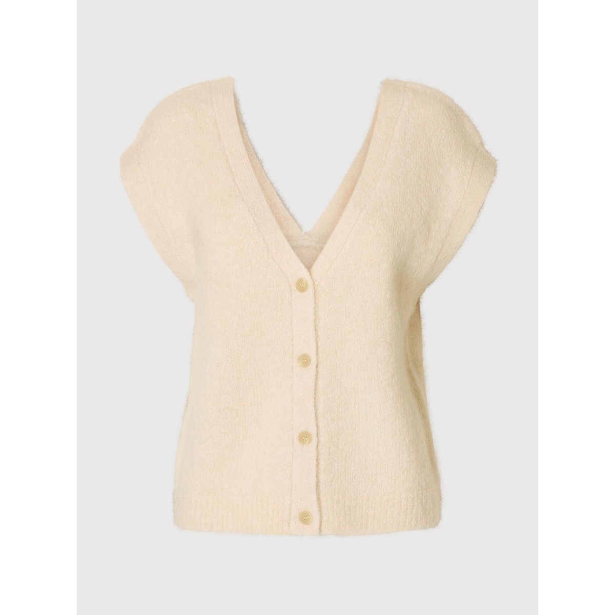 Gilet Tricoté birch, SELECTED