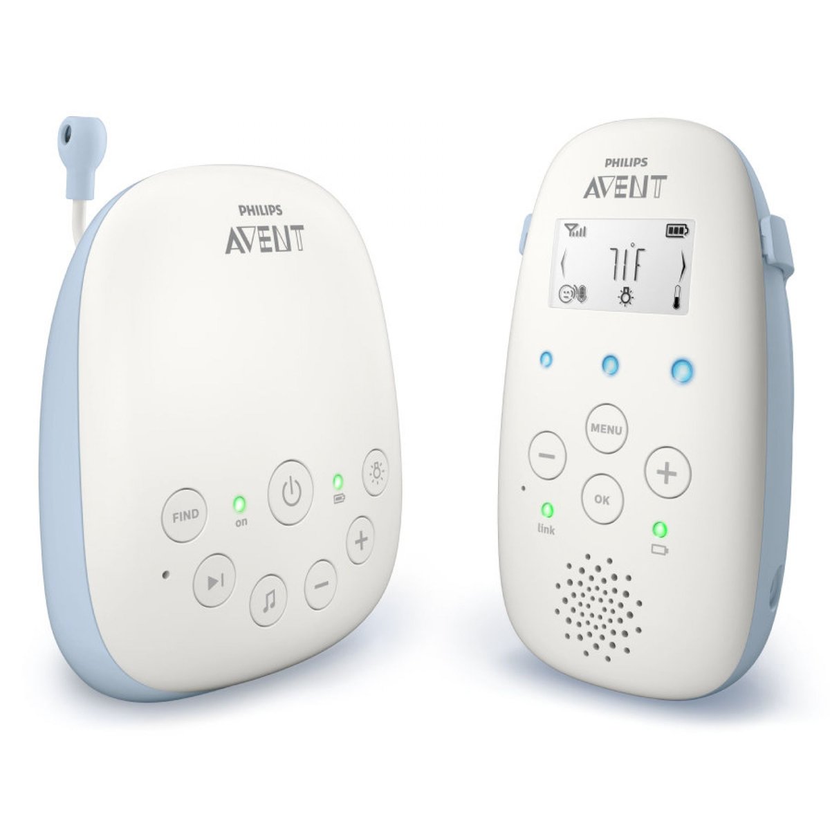 Babyphone DECT LCD blanc, PHILIPS AVENT