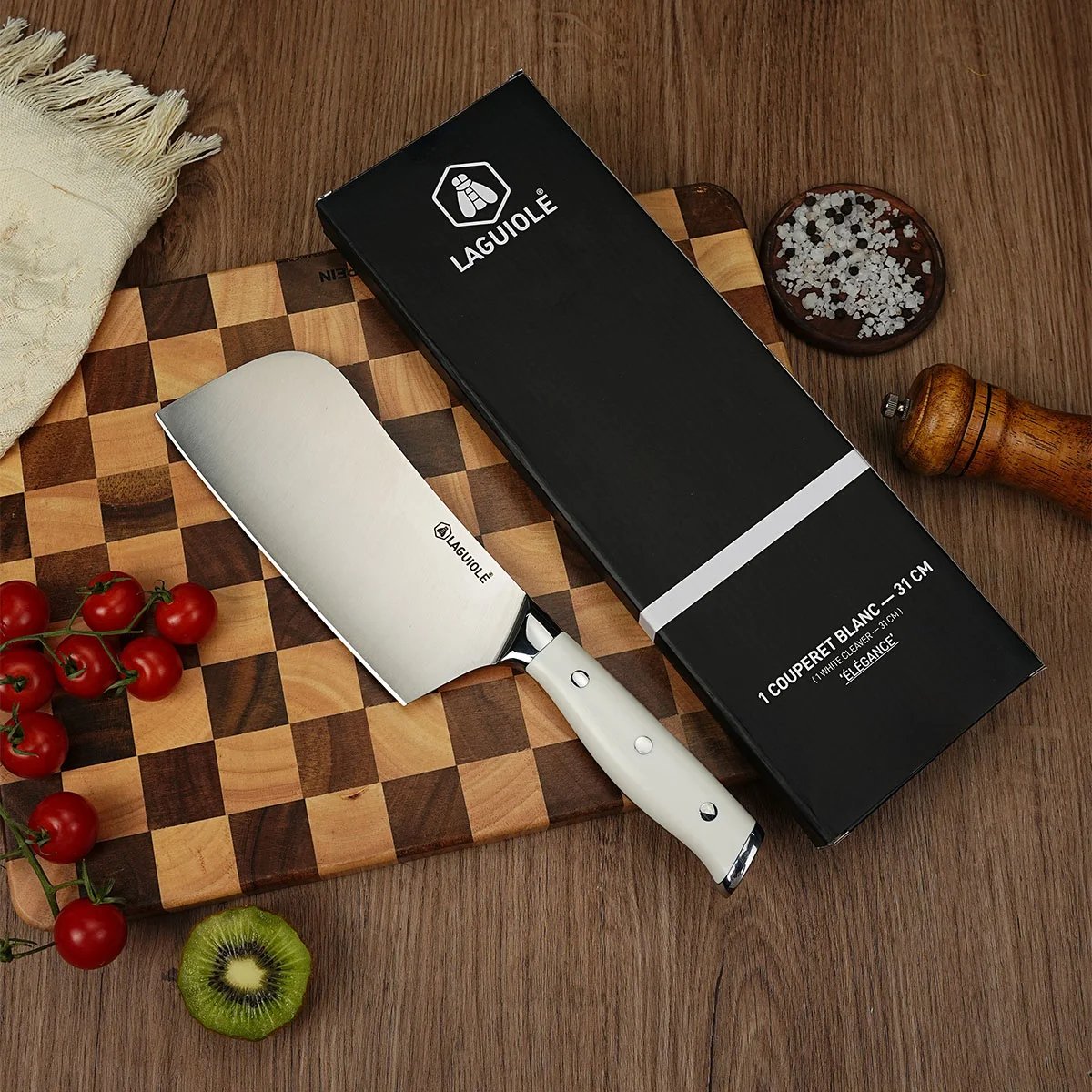 Couperet 31 cm - Elégance blanc, LAGUIOLE CUISSON