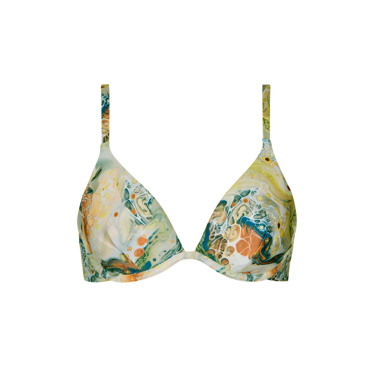 Haut maillot de bain armaturé multipositions Indonesia vert, LISCA