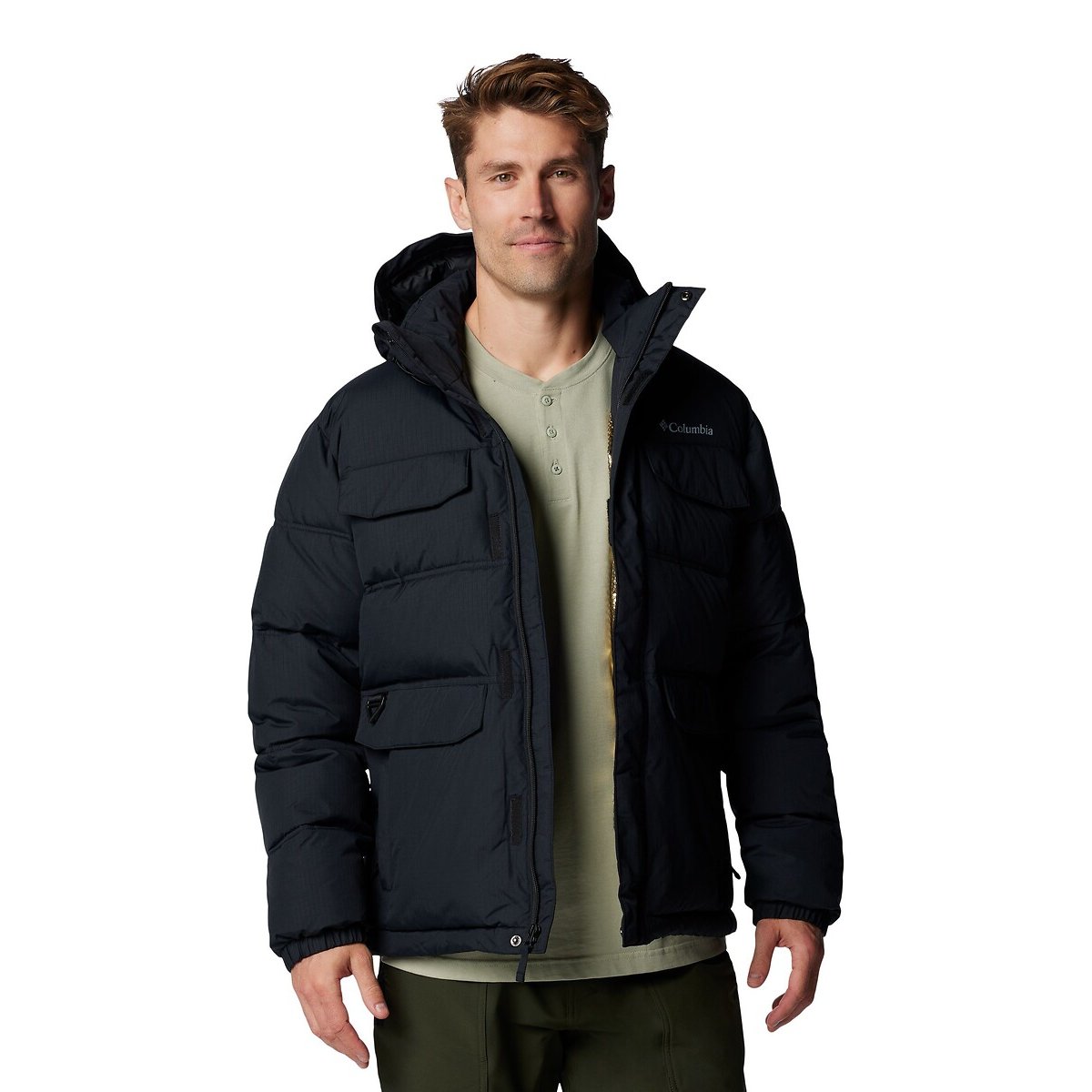 Landroamer Hooded Padded Jacket black, COLUMBIA