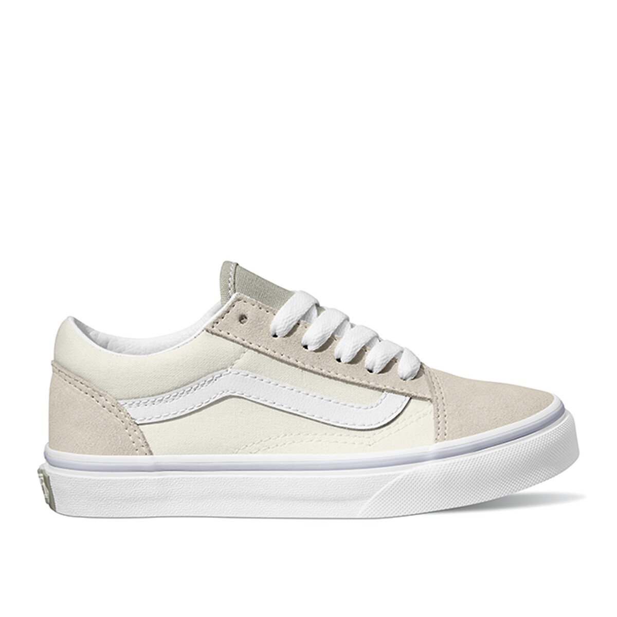 Vans old skool cream faux croc trainers top