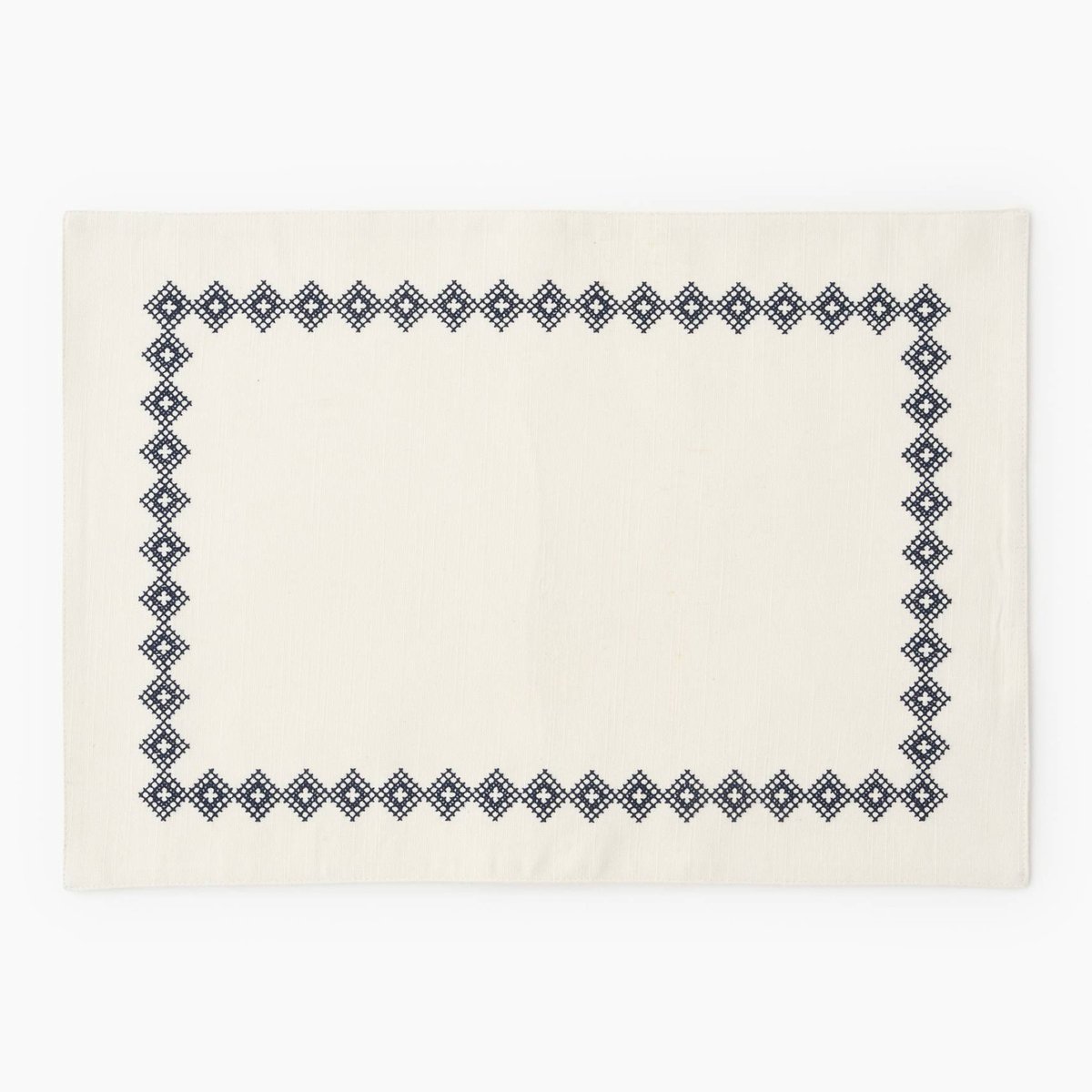 Set de table 100%coton broderie, 33x48 cm naturel, MONOPRIX