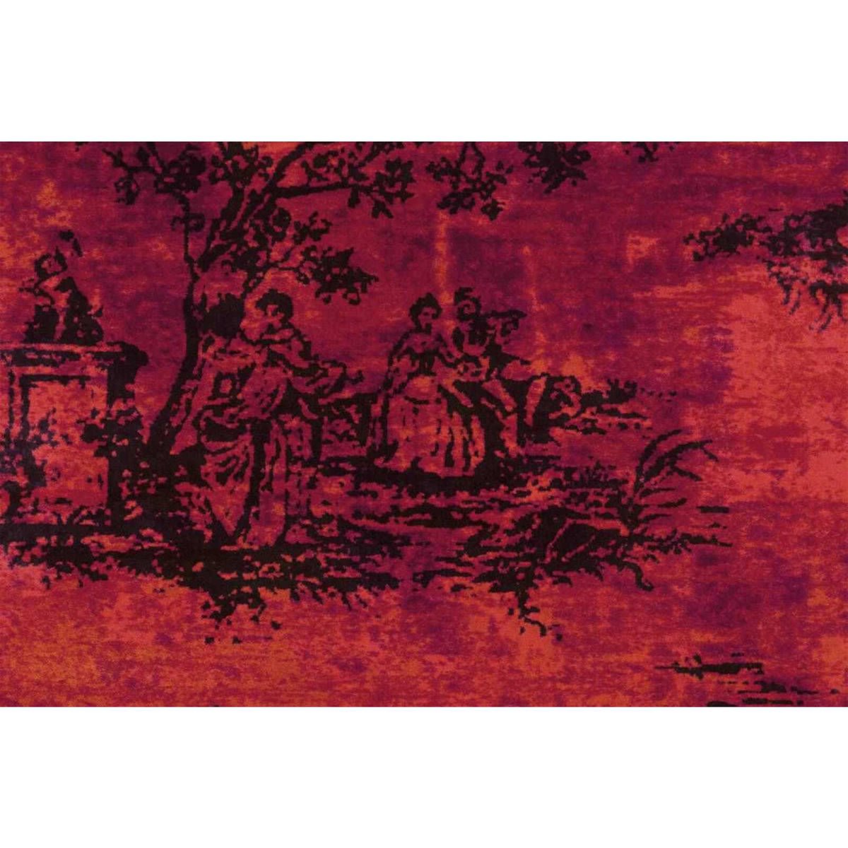 Tapis rectangulaire style vintage rouge, ARTE ESPINA