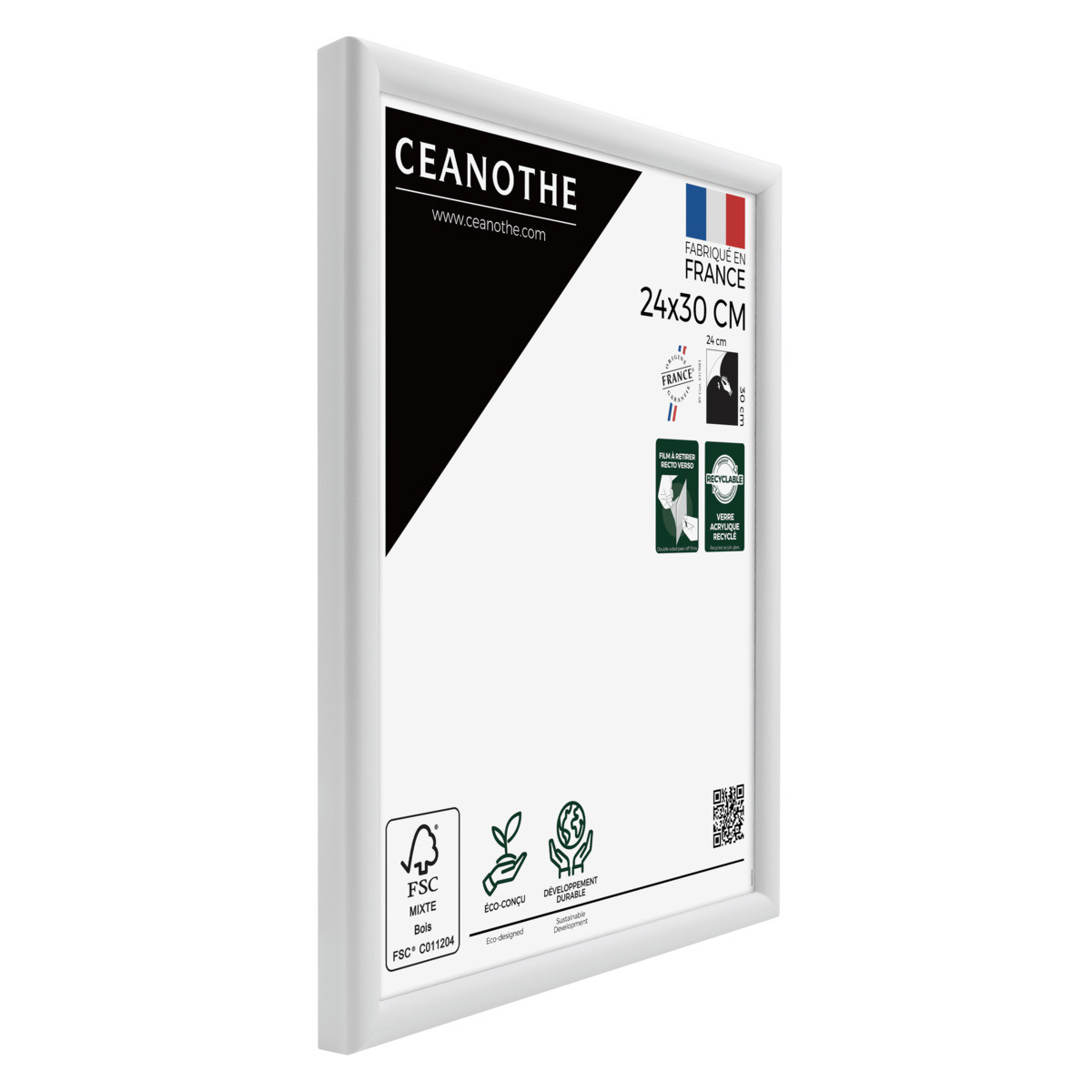 Cadre Photo Exposition En Bois Massif Fsc ESSENTIEL blanc, CEANOTHE