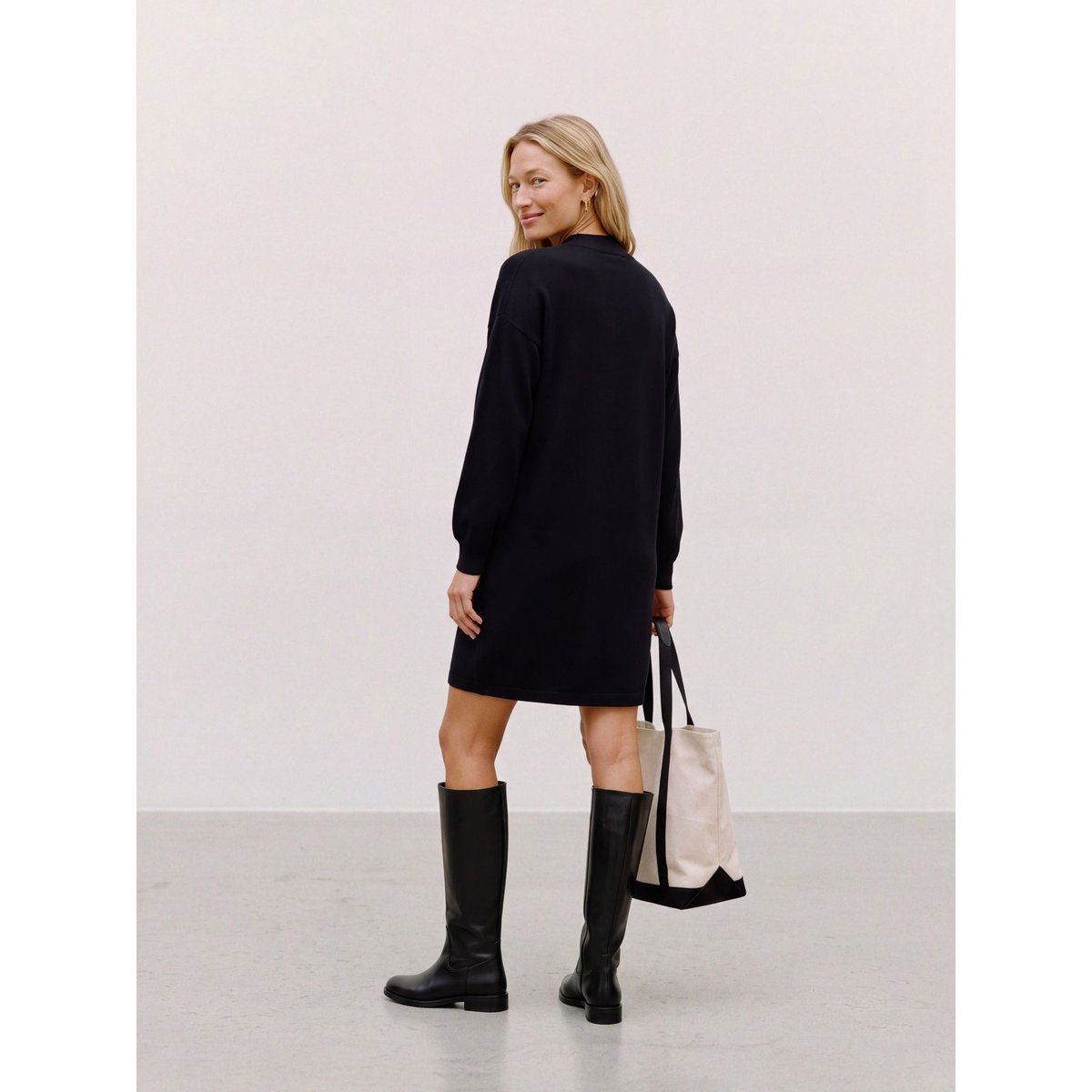 Robe En Maille black 1, VERO MODA
