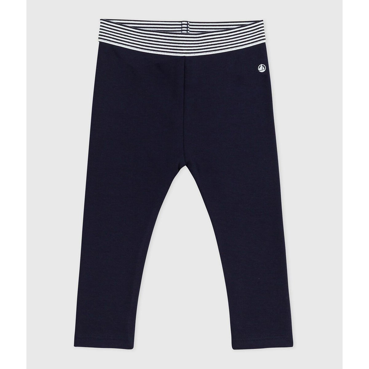 Thick Fleece Jeggings navy blue, PETIT BATEAU