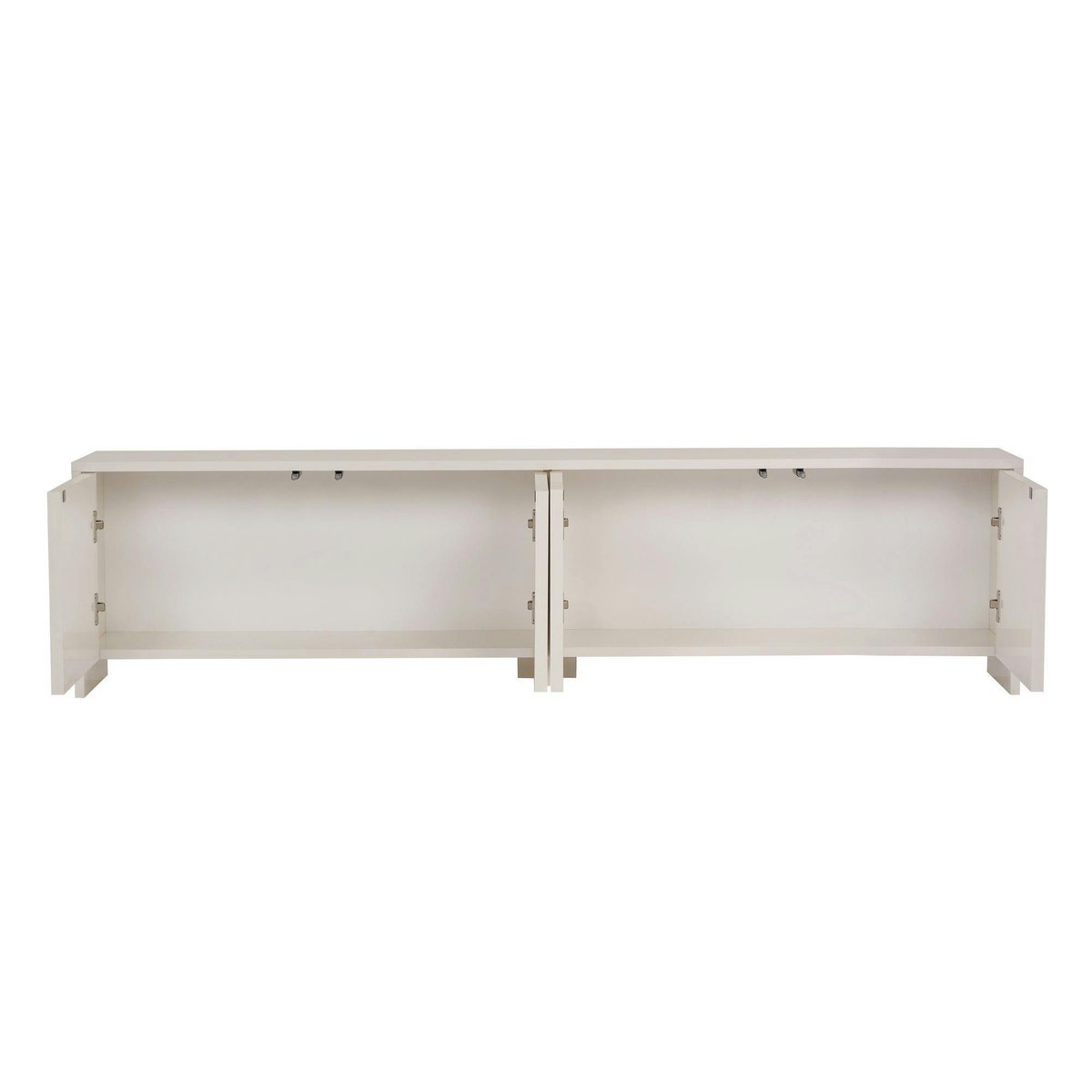 Meuble TV 4 portes décor arches MARFA crème, PIER IMPORT