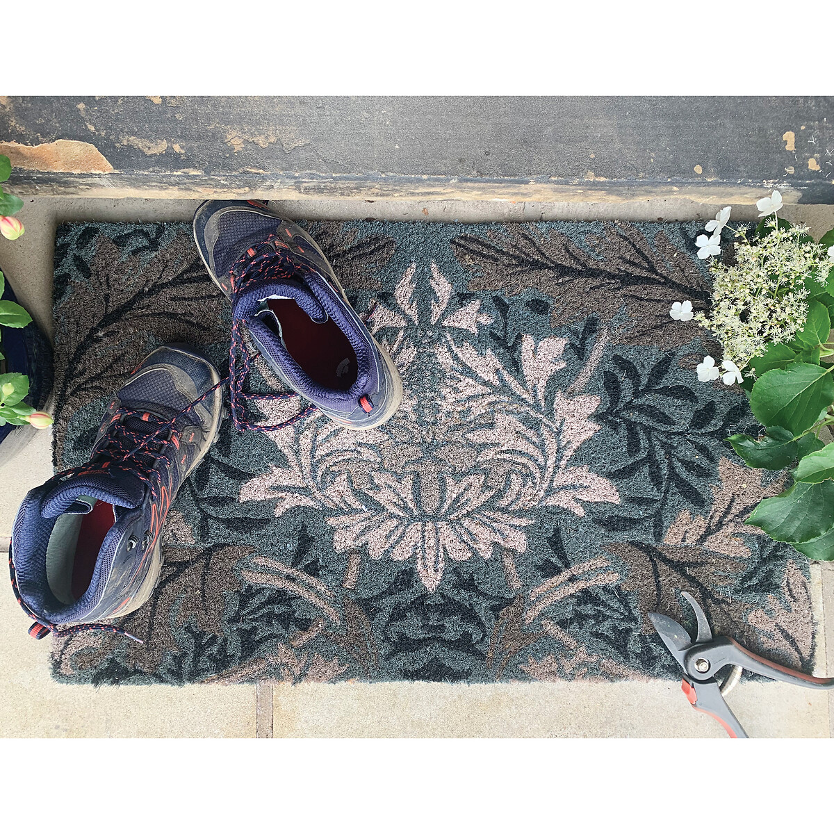 Eco 100% Natural Country Garden Doormat 45x75cm multi-coloured, MY MAT COIR