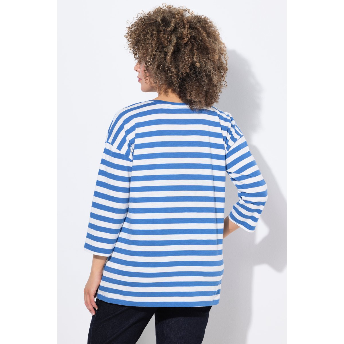 Jean Mandy coupe droite 5 poches jean bleu foncé, ULLA POPKEN