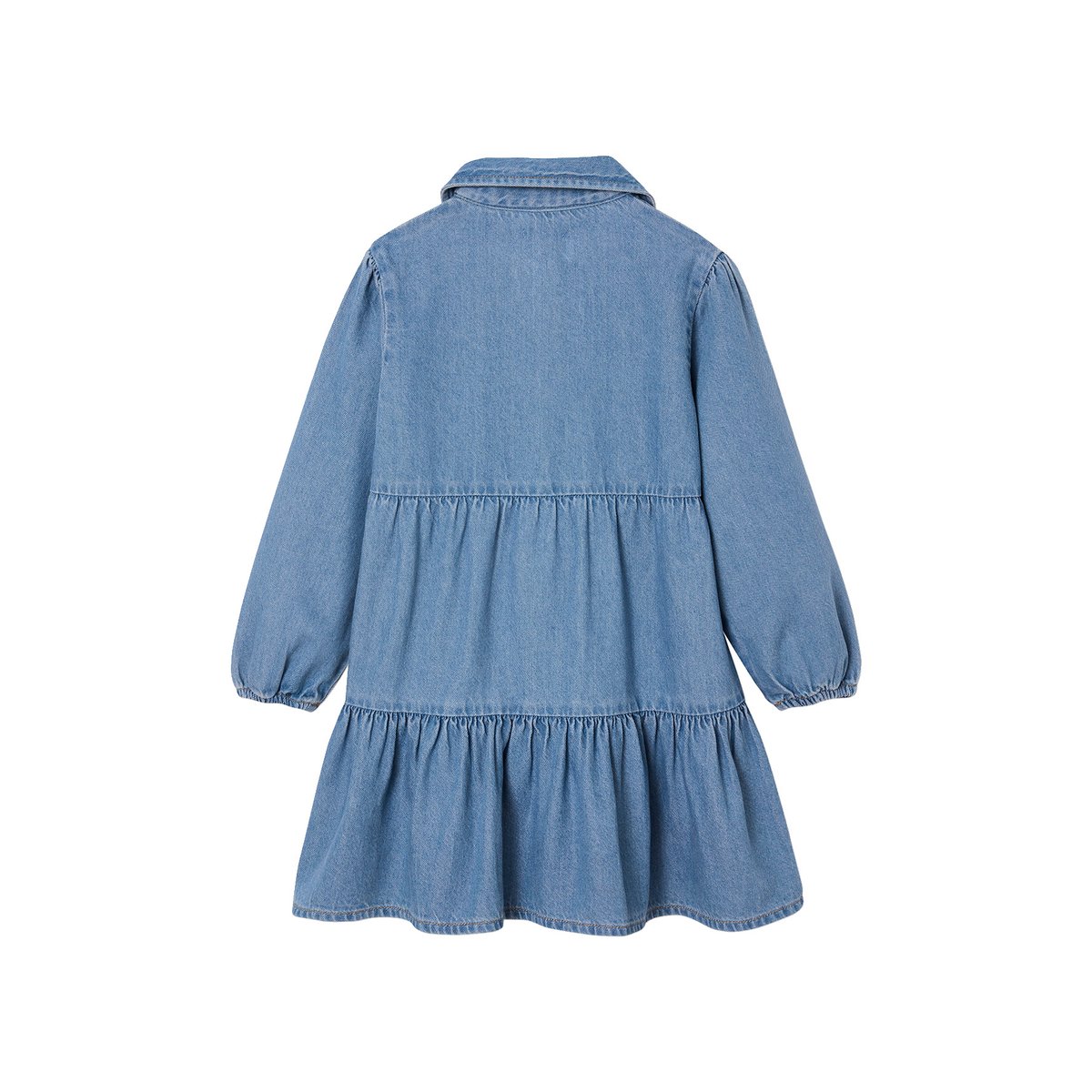 Robe en denim léger bleu moyen, VERTBAUDET