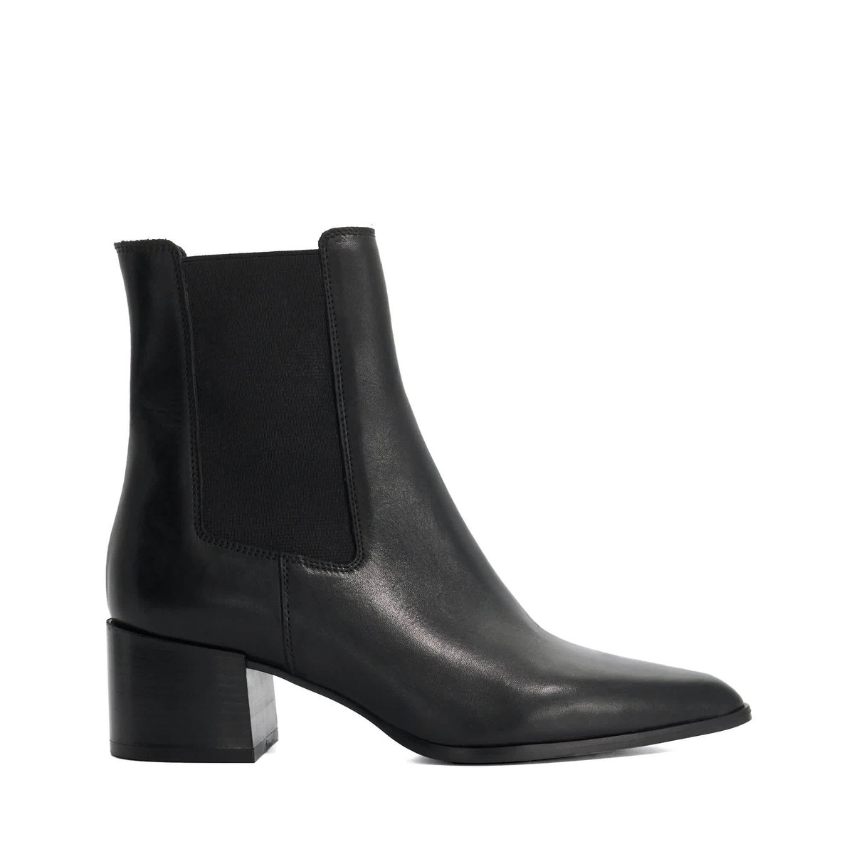 Bottines à talon carré - PIMO black-leather, DUNE LONDON