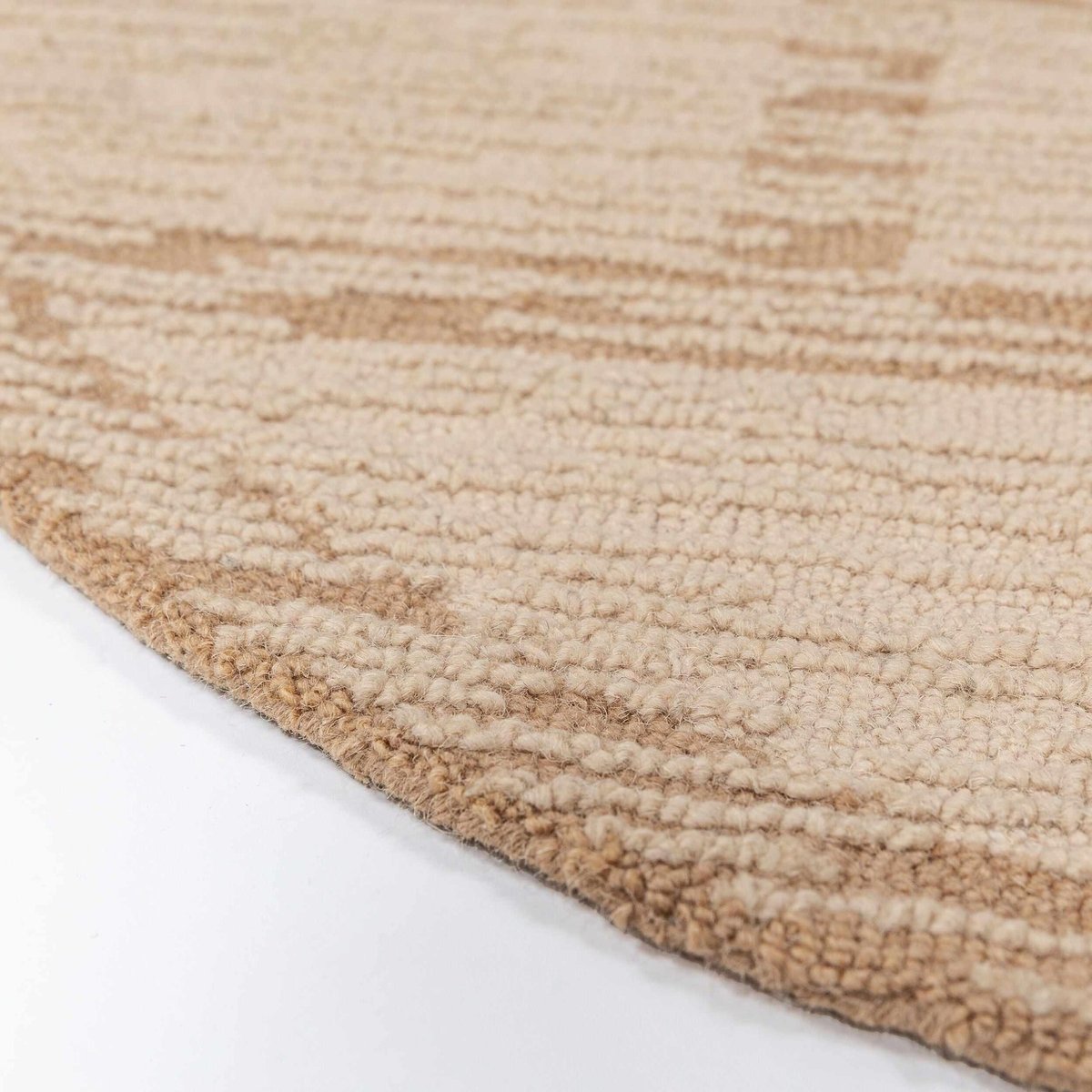 Tapis en laine rond HARRIS MODULA naturel, FLAIR RUGS