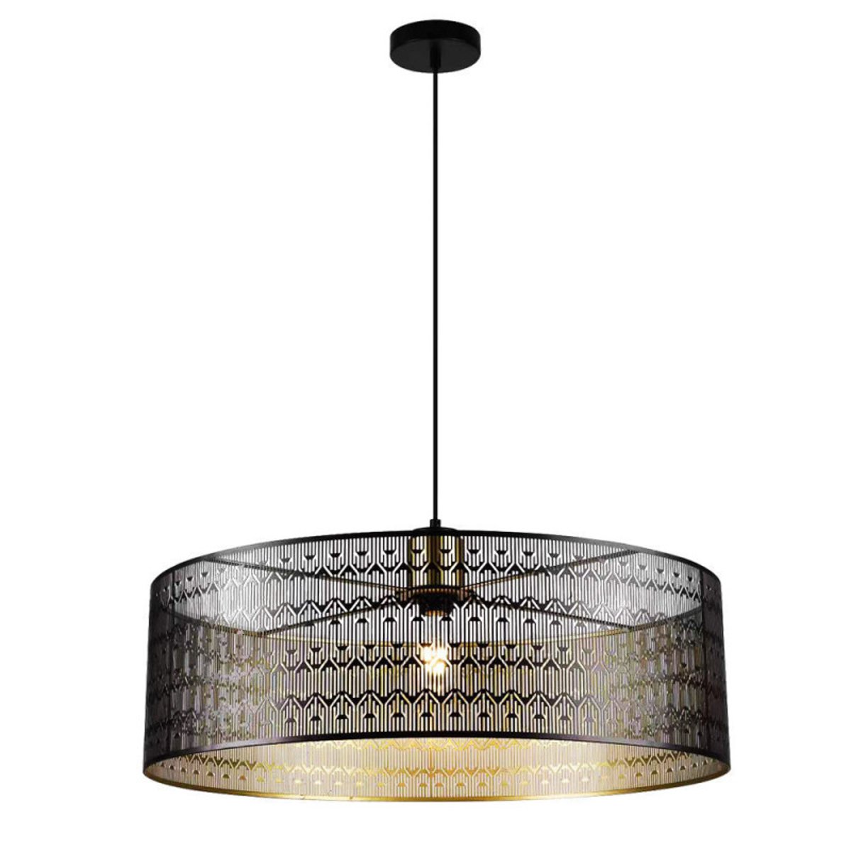 Grande suspension Diam. 70 Osman noir, MILLUMINE
