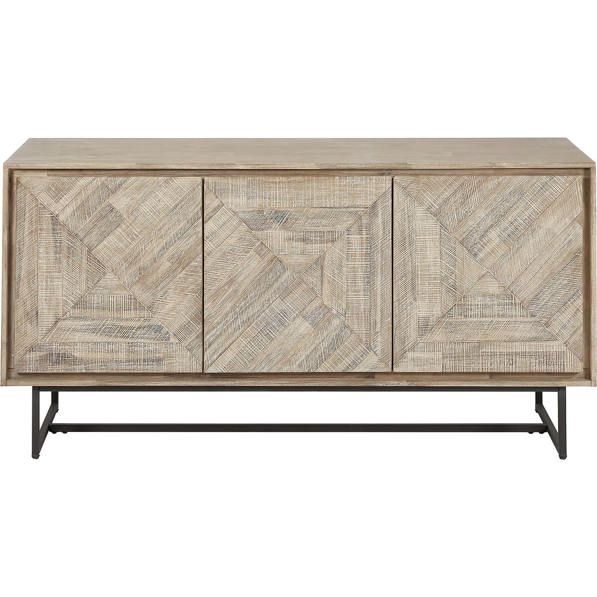 Marea Sand Wash Wood 3 Door Sideboard acacia, ÉDITÉ