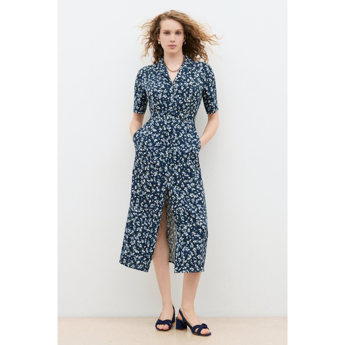 Robe Rtifanny bleu marine, CAROLL