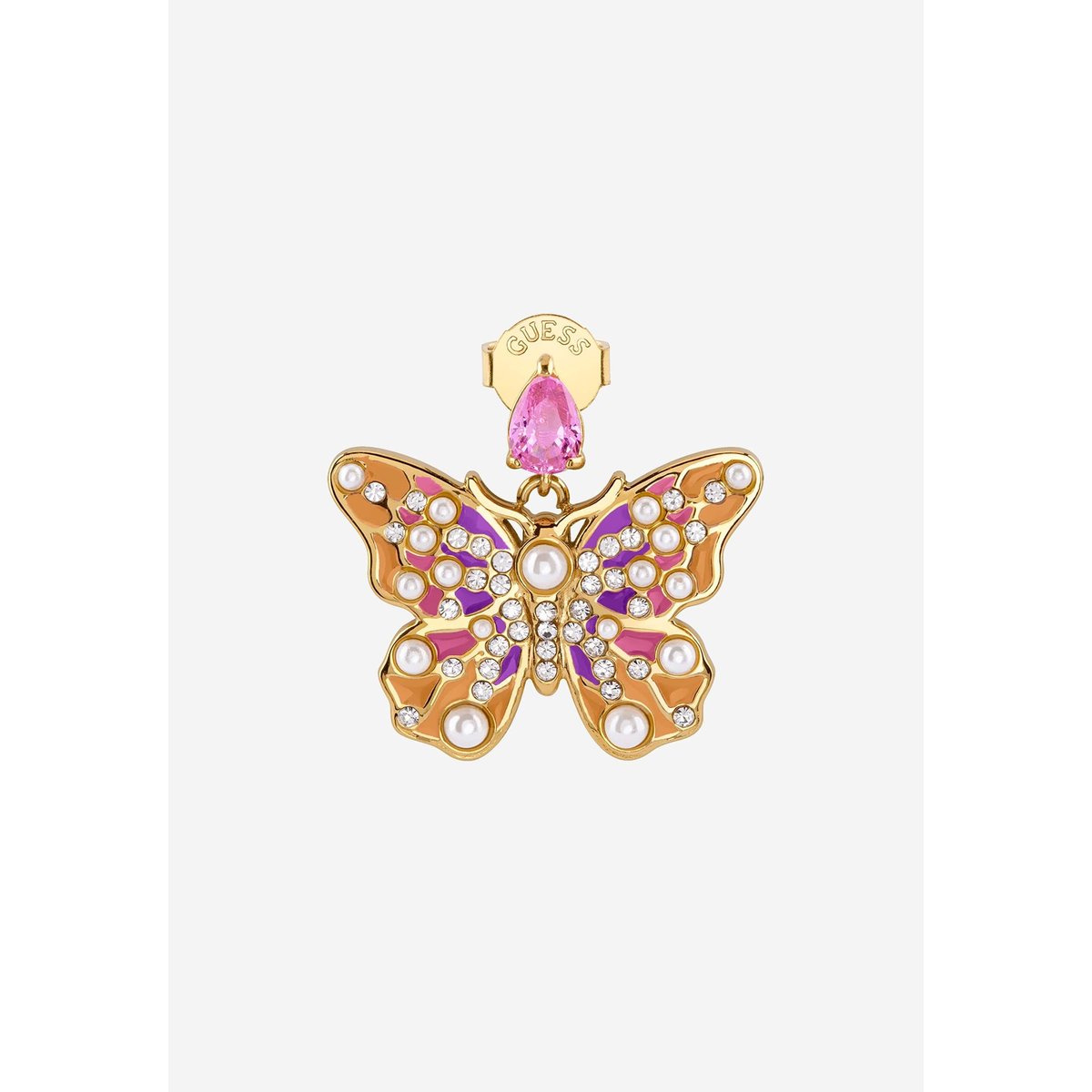 Boucles D'oreilles Borboleta or multi, GUESS