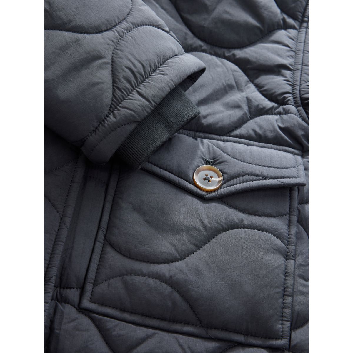 Veste matelassée imperméable noir, NEXT
