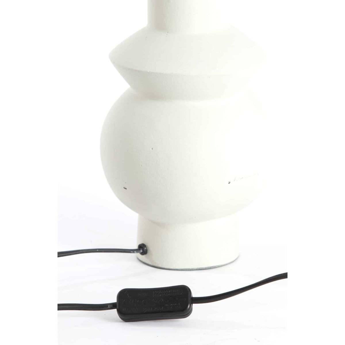Base De La Lampe Métal ESINO crème, LIGHT & LIVING
